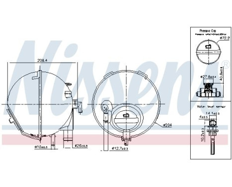 Expansion tank, coolant