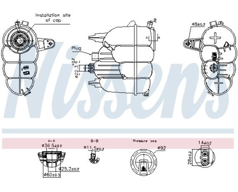 Expansion tank, coolant