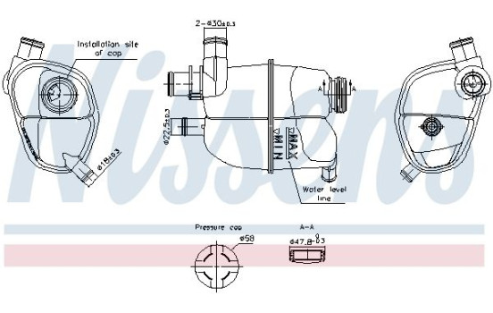 Expansion tank, coolant