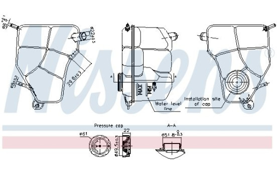 Expansion tank, coolant