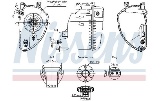 Expansion tank, coolant