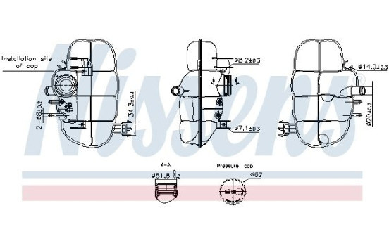 Expansion tank, coolant