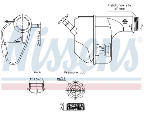 Expansion tank, coolant