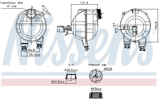 Expansion tank, coolant