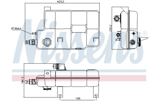 Expansion Tank, coolant, Image 2