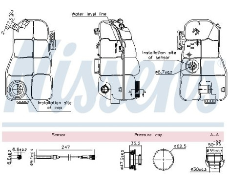 Expansion tank, coolant