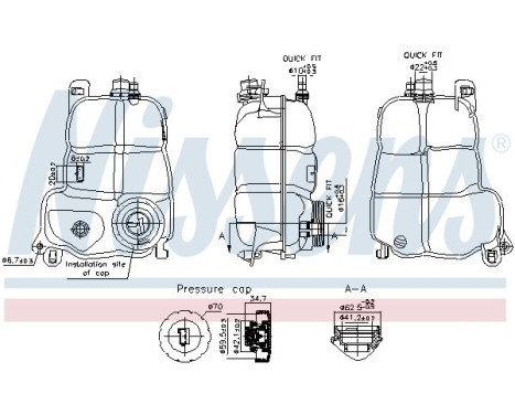 Expansion tank, coolant