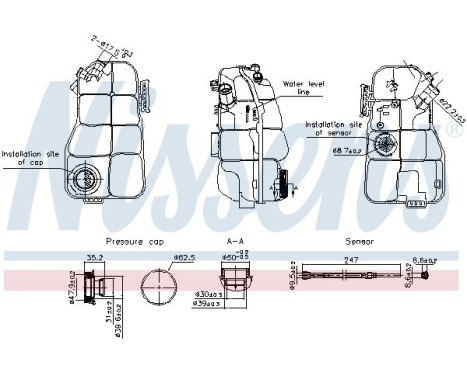 Expansion tank, coolant