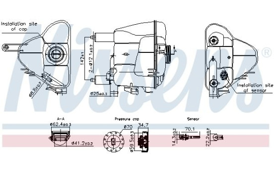 Expansion tank, coolant