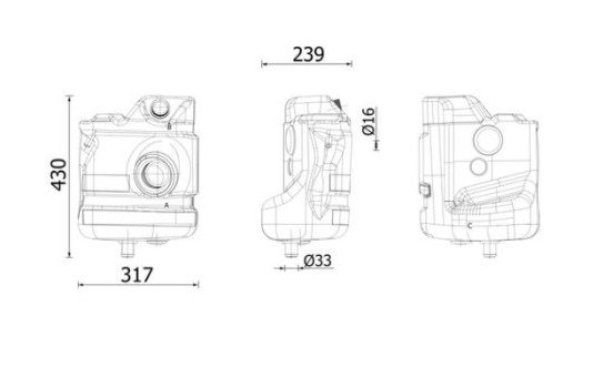 Expansion tank, coolant