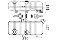 Expansion tank, coolant