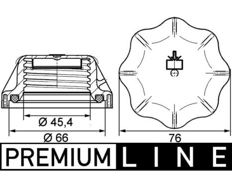 Sealing Cap, coolant tank BEHR *** PREMIUM LINE ***