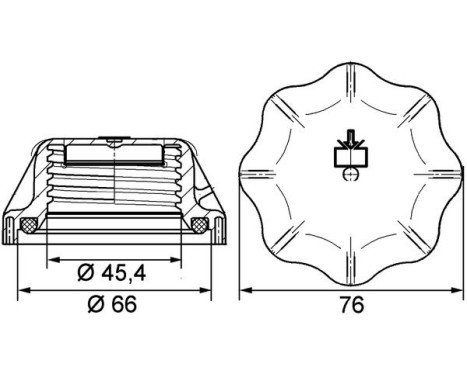Sealing Cap, coolant tank BEHR *** PREMIUM LINE ***, Image 2