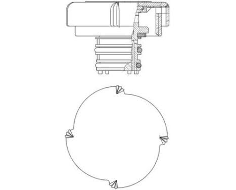 Sealing Cap, coolant tank PREMIUM LINE, Image 2