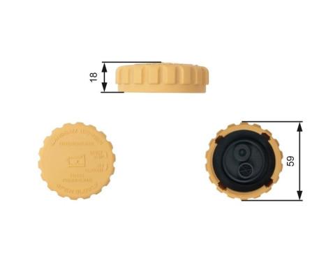 Sealing Cap, coolant tank RC201 Gates