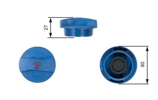 Sealing Cap, coolant tank RC211 Gates