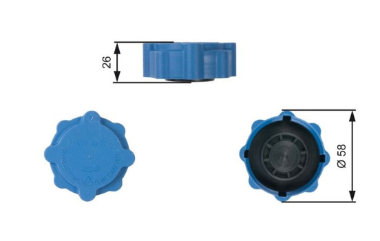 Sealing Cap, coolant tank RC214 Gates