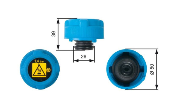 Sealing Cap, coolant tank RC216 Gates