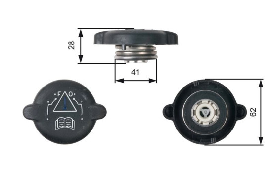 Sealing Cap, coolant tank RC219 Gates