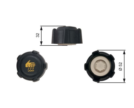 Sealing Cap, coolant tank RC223 Gates