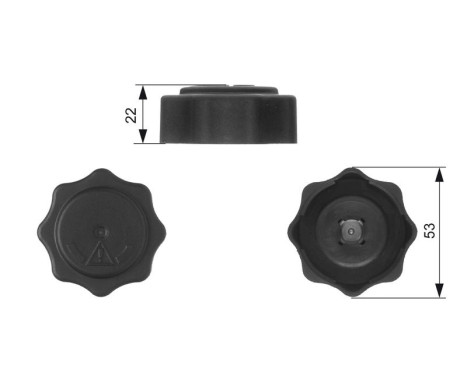 Sealing Cap, coolant tank RC229 Gates