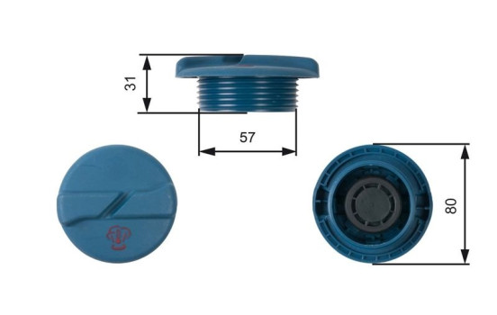 Sealing Cap, coolant tank RC234 Gates