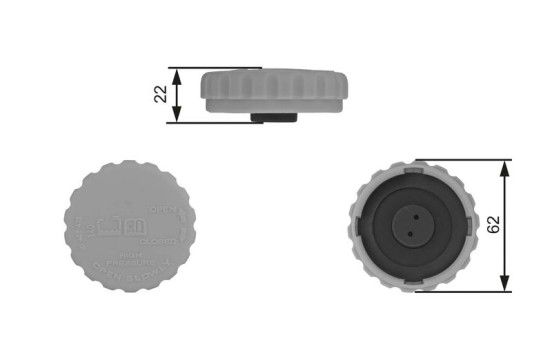 Sealing Cap, coolant tank RC235 Gates