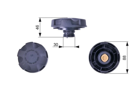 Sealing Cap, coolant tank RC241 Gates