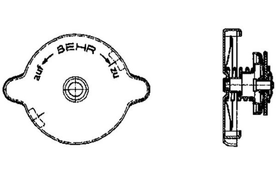 Sealing Cap, radiator BEHR *** PREMIUM LINE ***