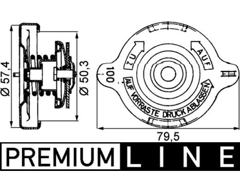 Sealing Cap, radiator BEHR *** PREMIUM LINE ***