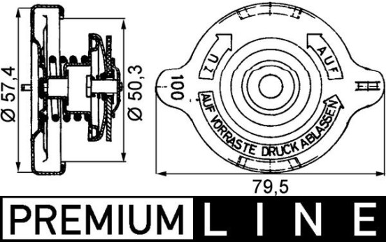 Sealing Cap, radiator BEHR *** PREMIUM LINE ***
