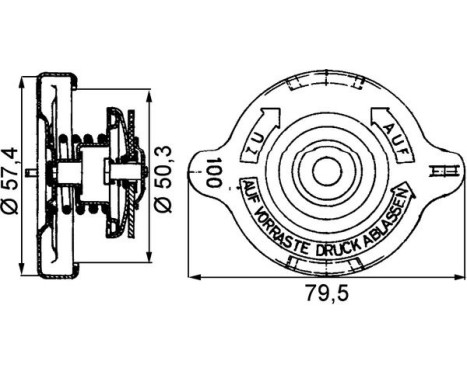 Sealing Cap, radiator BEHR *** PREMIUM LINE ***, Image 2