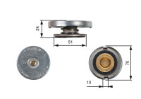 Sealing Cap, radiator RC105 Gates