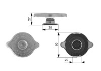 Sealing Cap, radiator RC114 Gates