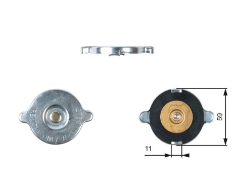Sealing Cap, radiator RC117 Gates