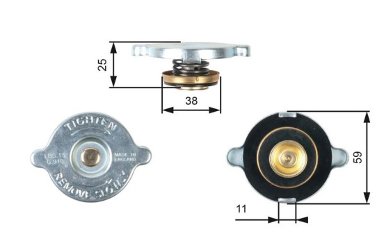 Sealing Cap, radiator RC122 Gates