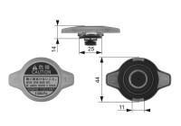 Sealing Cap, radiator RC134 Gates