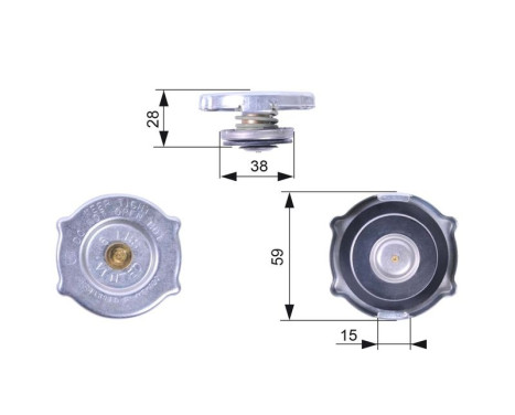 Sealing Cap, radiator RC135 Gates