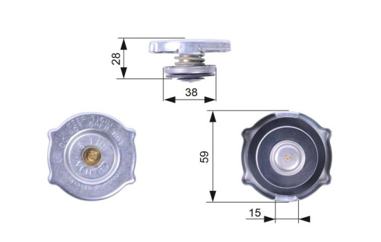 Sealing Cap, radiator RC135 Gates