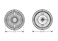 Clutch, radiator fan 0314740 Van Wezel
