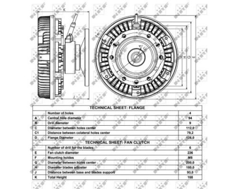 Clutch, radiator fan 49002 NRF, Image 6