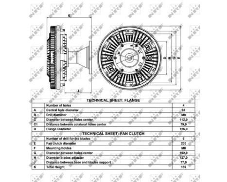 Clutch, radiator fan 49014 NRF, Image 4