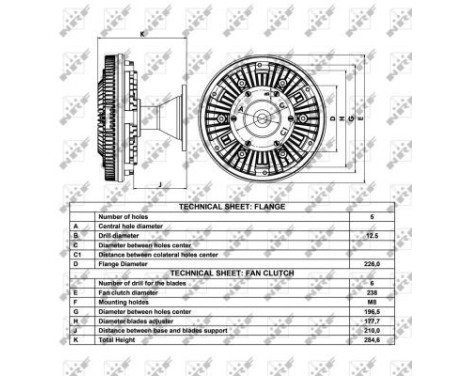 Clutch, radiator fan 49017 NRF, Image 6