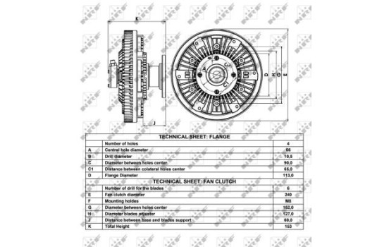 Clutch, radiator fan 49020 NRF, Image 5
