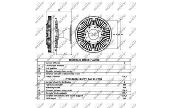 Clutch, radiator fan 49022 NRF, Image 4