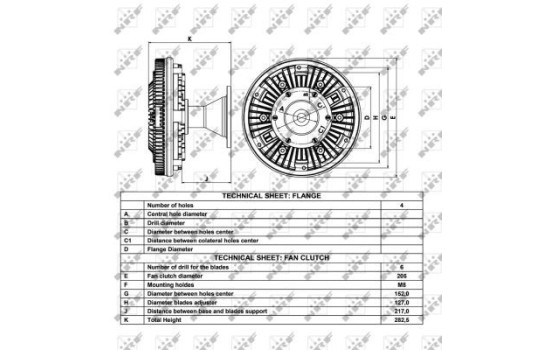 Clutch, radiator fan 49029 NRF, Image 2