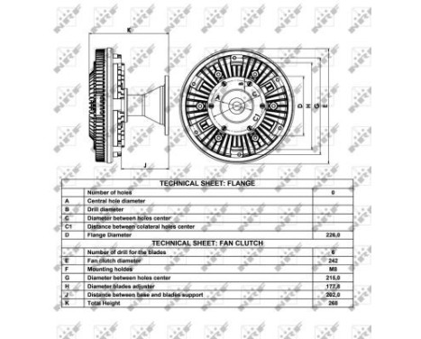 Clutch, radiator fan 49030 NRF, Image 4