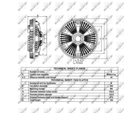 Clutch, radiator fan 49045 NRF, Image 4