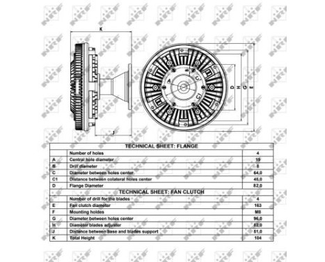 Clutch, radiator fan 49047 NRF, Image 4