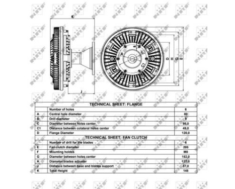 Clutch, radiator fan 49049 NRF, Image 4